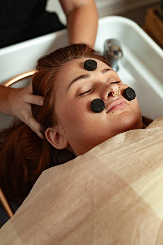 Serenity & Stone: Head Spa, Gemstone Ritual + Organic Facial