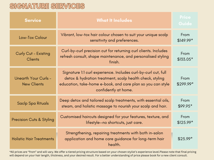 Service and pricing